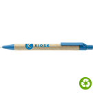 Biosense Recycled Paper Wheatstraw Ballpoint Pen - Blue