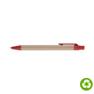 Biosense Recycled Paper Wheatstraw Ballpoint Pen - Red