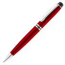 Churchill Metal Ballpoint Pen - Red - Silver