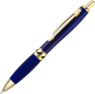 Contour Deco Oro Metal Ballpoint Pen - Blue - Gold