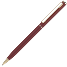 Cheviot Oro Metal Ballpoint Pen - Matt Burgundy - Gold