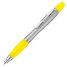 Contour Max Highlighter Ballpoint Pen - Silver - Yellow