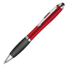 Contour-i Metallic Frost Ballpoint Pen with Stylus - Red