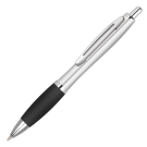 Contour Metal Ballpoint Pen - Silver - Black