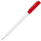 Corporate Cap Ballpoint Pen - White - Red
