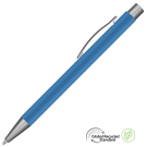Ergo Soft Feel GRS Recycled Ballpoint Pen - Light Blue
