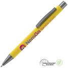 Ergo Soft Feel GRS Recycled Ballpoint Pen - Yellow