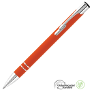 Electra GRS Recycled Soft Feel Metal Ballpoint Pen - Orange