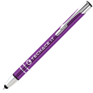 Electra Metal Touch Stylus Ballpoint Pen - Purple