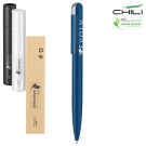 Folk Soft Feel Recycled Metal Ballpoint Pen by Chili - Blue