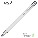 Mood GRS Recycled Soft feel Metal Ballpoint Pen - White