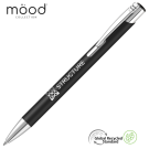 Mood GRS Recycled Soft feel Metal Ballpoint Pen - Black
