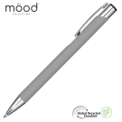 Mood GRS Recycled Soft feel Metal Ballpoint Pen - Cool Grey