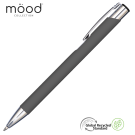 Mood GRS Recycled Soft feel Metal Ballpoint Pen - Dark Grey
