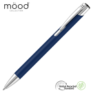 Mood GRS Recycled Soft feel Metal Ballpoint Pen - Navy Blue