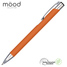 Mood GRS Recycled Soft feel Metal Ballpoint Pen - Orange
