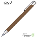 Mood GRS Recycled Soft feel Metal Ballpoint Pen - Brown