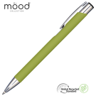 Mood GRS Recycled Soft feel Metal Ballpoint Pen - Lime Green