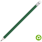 Recycled Paper Pencil with White Eraser - Green