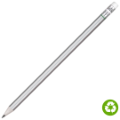 Recycled Paper Pencil with White Eraser - Silver