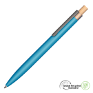 Second-Life GRS Recycled Metal Ballpoint Pen - Light Blue