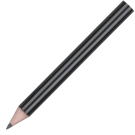 Mini Wooden Pencil with No Eraser - Black
