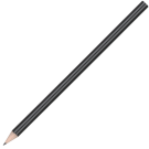Standard Wooden Pencil with No Eraser - Black