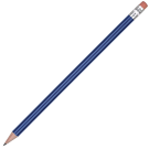 Standard Wooden Pencil with Pink Eraser - Medium Blue Unsharpened