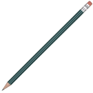 Standard Wooden Pencil with Pink Eraser - Green Unsharpened
