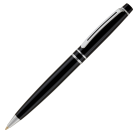 Grosvenor Metal Ballpoint Pen - Black - Silver