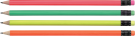 Wooden Pencil - Flurorescent Colours