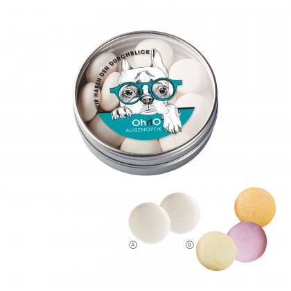 Clear Tin with mentos