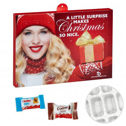 Premium Gift Advent Calendar with Kinder Minis