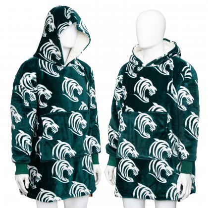 Printed Sherpa Wearable Hoodie