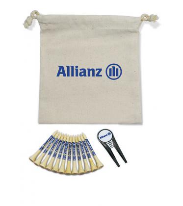 GEO ORGANIC COTTON DRAWSTRING BAG SET