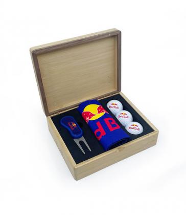 HINGED MAGNETIC BAMBOO FLIX DS GOLF PRESENTATION BOX