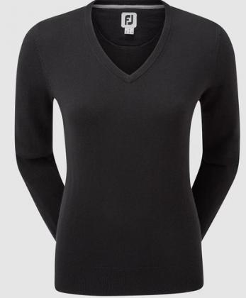 FJ (FOOTJOY) WOMEN'S WOOL BLEND V-NECK GOLF PULLOVER
