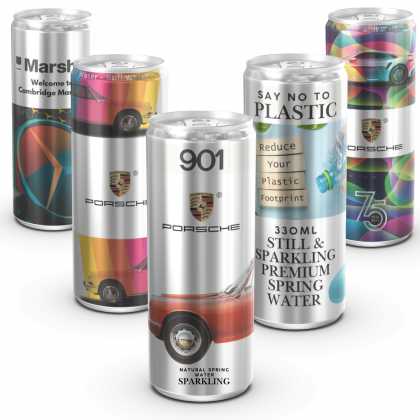 330 ml Sleek Branded Still Canned Water better than plastic bottles 
