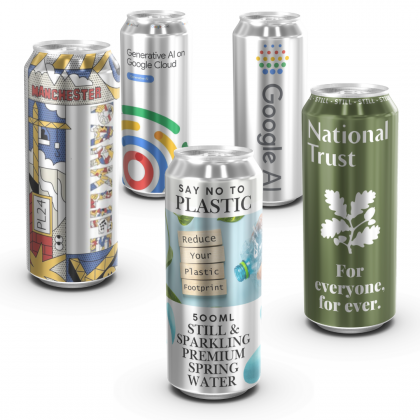 500 ml Branded Sparkling Canned Water Say no to Plastic bottles 