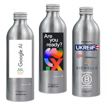 Eco-Friendly Aluminium Sparkling Natural Spring Water Bottles LOW MOQ – 500ml