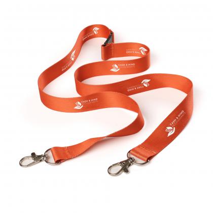 Made in Britain RPET Double Trigger Clip Lanyard