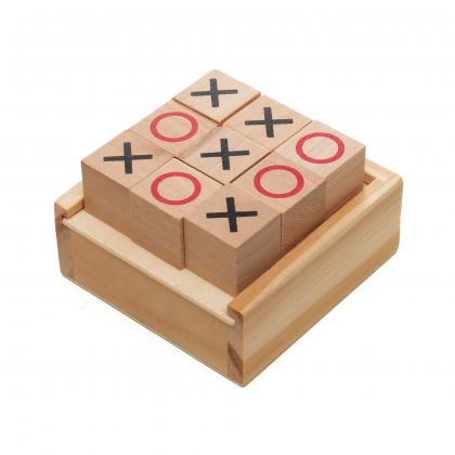 Wooden Noughts and Crosses Set