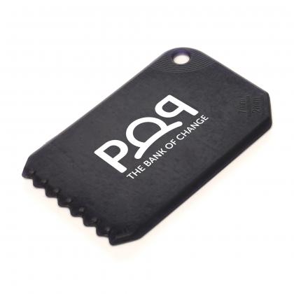 Made in Britain Recycled Business Card Ice Scraper