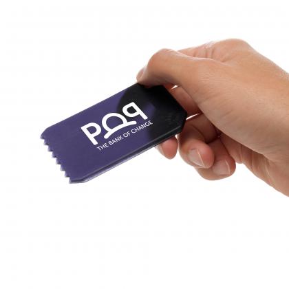 Made in Britain Recycled Business Card Ice Scraper