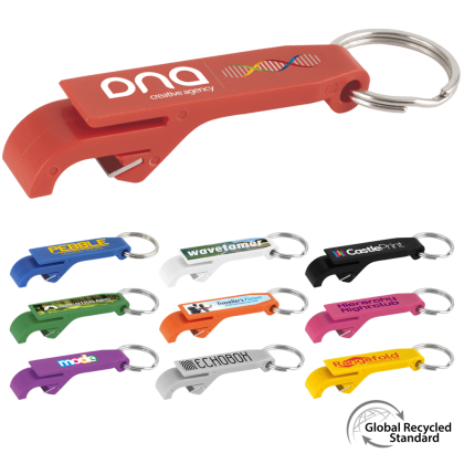 Keyring Bottle Opener GRS Recycled