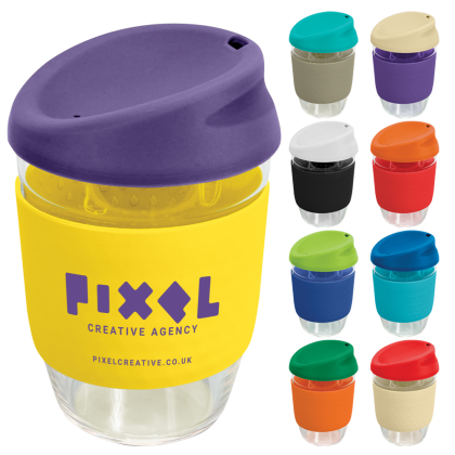 Kiato Borosilicate Glass Cup Mix & Match 350ml