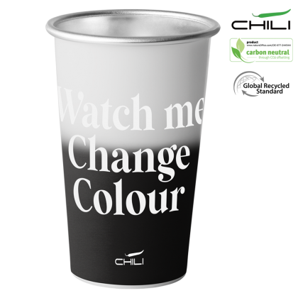KOP GRS Recycled 450ml Aluminium Cup by Chili - Black