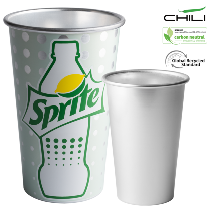 KOP GRS Recycled 450ml Aluminium Cup by Chili - Silver