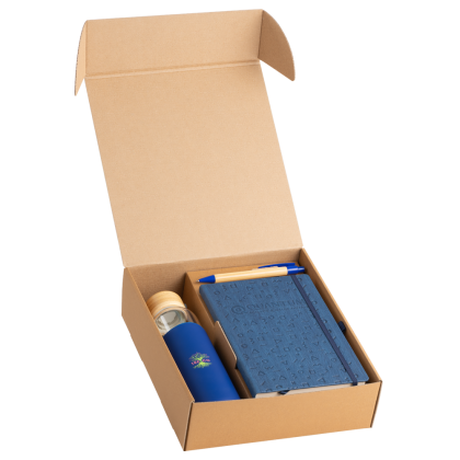 Onboarding Gift Set 7 - A5 Notebook, Glass Bottle, Bamboo Pen