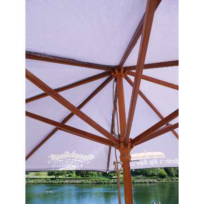 3m Round Wooden Eco Parasol